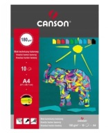 Farebný technický blok A4 Canson 160g/m2 10 listov