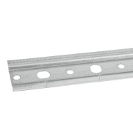 OCEĽOVÁ MONTÁŽNA LIŠTA 1,3 mm PERFOROVANÝ PÁS PRE ZÁVESNÉ SKRINÍKY 1 MB