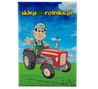 VERTIKÁLNY MAGNET 78x53 LÚKA S LOGOM predajňaFARMÁR