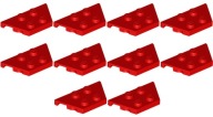 LEGO šikmý klinový tanier 2x4 červená červená 10 kusov 6023770 51739