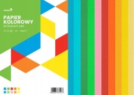 Intenzívny mix farebný papier 80g 10x10 farieb A4
