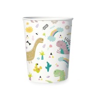 Dinosaurs hrnček 220ml 6 KS NARODENINOVÉ poháre pre deti dinosaurov