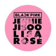 Blackpink K-pop špendlík 58mm, darček pre čierny ružový vejár