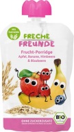 FrecheFreunde BIO Mousse Ovsené vločky Banán Čučoriedka Malina