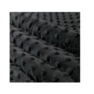 Fleece, materiál MINKY 15 - čierny, super mäkký