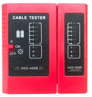 TESTER SIEŤOVÝCH KÁBLOV RJ45 RJ12 RJ11 POUZDRO