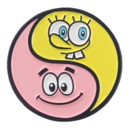 Kovový okrúhly Spongebob & Patrick Pin