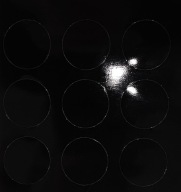 Samolepiace koncovky GLOSS BLACK fi20 9 ks