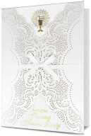 Jemná, elegantná spomienková karta Communion HM731