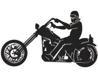 NÁLEPKA NA MOTOCYKLU MOTOCYKLISTICKÝ CHOPPER TUNING