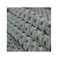Fleece, materiál MINKY 14 - sivý, super mäkký