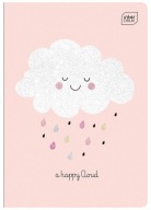 INTERPRINT NOTEBOOK A5-16 KONTROLOVANÝ - Glitter Girl - CLOUD