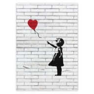 Samolepky A5 PION Banksy Girl balón