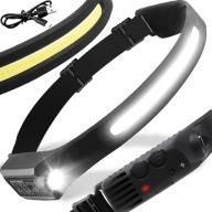 VÝKONNÁ LED HLAVOVÁ LAMPA SNÍMAČ POHYBU HLAVOVEJ LAMPY COB XPE