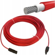 PREDLŽOVACÍ KÁBEL SOLÁRNY ČERVENÝ FV PANEL MC4 4mm 1m