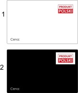 LAMINOVANÝ CENNÍK CENNÍK obchod POĽSKÝ VÝROBOK 60x95mm 20 ks výrobca
