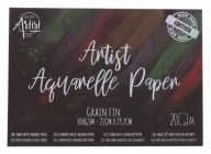 A4 akvarelový blok, 20 listov, 300g, čierny papier