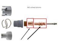 Držiak elektródy + trysky 1.1 plazma A-81 Rezačka