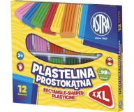 Plastelína obdĺžniková 12 ks XXl Astra