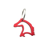 YORK Kľúčenka s otváračom HORSE HEAD, červená
