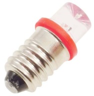 E10 LED skrutkovacia žiarovka, 3,8V, červená, ŻAR-010683