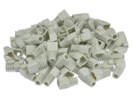 NEKU Gumový kryt na zástrčku RJ45, sivý, 100 ks.