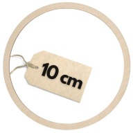 Drevená obruč 10 cm, leštená, na lapač snov, kruh, kruh, základ makramé
