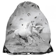 Horses Dievčenská taška na topánky na PE uniformu Papuče Topánky Paso pre