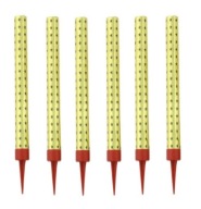 Fontána na tortu 18 cm Zlatá Sada 6 kusov