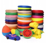 PLA FILAMENT PRE 3D PERO PERO NA TLAČ 100 M NÁPLŇOV 20 MIX FARIEB