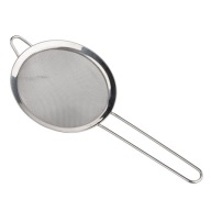 Cedník, hrubé oceľové kuchynské sitko, 12 cm