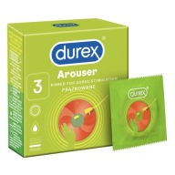 DUREX AROUSER Vlhčené a rebrované kondómy