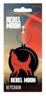 Rebel Moon Howling Wolf Kľúčenka Gumový vlk na Deň otcov