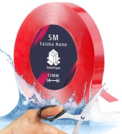 Obojstranná NANO montážna páska, opakovane použiteľná, vodeodolná, silná, 5M