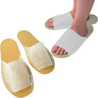 JEDNORÁZOVÉ HOTELOVÉ VONKAJŠIE papuče 29 cm BIELE - 1 PÁR