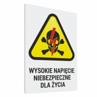Nálepka - Vysoké napätie 7,7x10,8