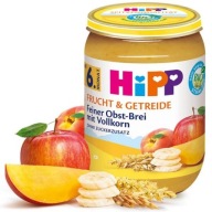 HiPP BIO Dezert Jablká Mango Broskyne Cereálie