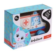 DREVENÁ HRAČKA - AMBULANCE KOČKY, KOCKY