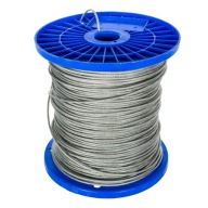 Oceľové lano PVC opláštené 2/3mm 1m
