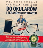 Mr Magic vlhčené obrúsky na okuliare, 60 kusov