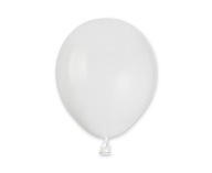 Latexové balóny, malé, biele, 5 palcov, 25 ks