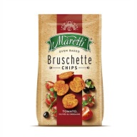 Bruschetta Maretti chlebové lupienky, paradajky a olivy