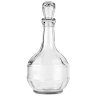 PIERKUB sklenená karafa 0,5 l s korkom na whisky, víno, likér, voda, 500 ml