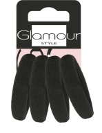 Čierne gumičky do vlasov Balenie 4 gumičiek