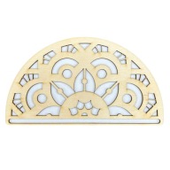 MACRAME ZÁKLAD POLMANDALA drevená obruč MANDALA decoupage 20cm 1 kus
