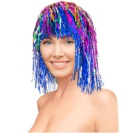 FAREBNÁ lesklá fóliová parochňa na karneval