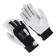 Kožou vystužené ochranné pracovné rukavice so zapínaním na suchý zips Ardon Easy 1-XL