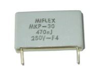 KONDENZÁTOR MIFLEX MKP-30 470nJ 250V- 470nF sada 10 kusov
