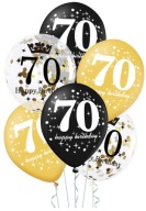 Súprava 70 balónov k 70. narodeninám po 6