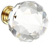 Krištáľové zlaté nábytkové kľučky Nábytkové kľučky LAURELIS nábytková kľučka 30mm